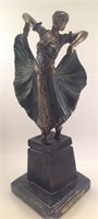Dancer with Raised Skirt by Chiparus
