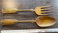 Metal Spoon and Fork Wall Hanging