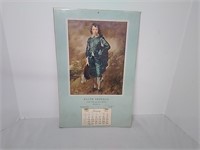 Blue Boy Calendar 1954, Milstone, SK