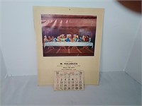 Vintage 1966 Ukrainian Calendar
