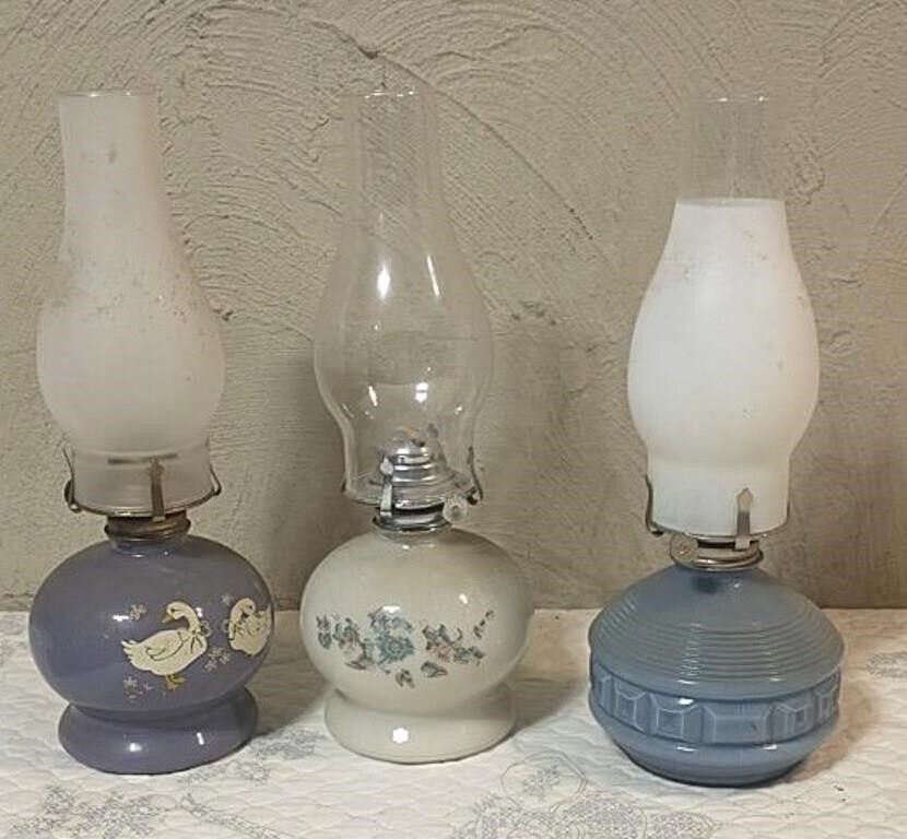 3 Oil Lamps