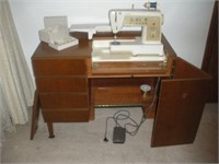 Mid Century Modern Singer Sewing Machine w/