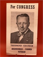 Thomas Chatham For Congress advertisement