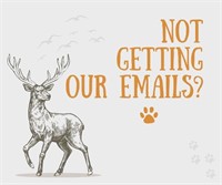 NOT GETTING OUR EMAILS?