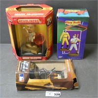 Various Baseball Figures in Boxes