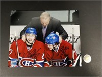 Photo de hockey avec signatures authentiques