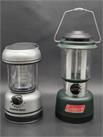 (2) Battery Operated Camp Lanterns, 1 is Coleman