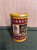 1984 Quaker Oats Oatmeal Tin