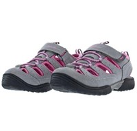 Eddie Bauer Girl's 1 Closed Toe Sandal, Grey and