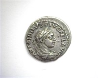 198-217 AD Caracalla AU AR Denarius