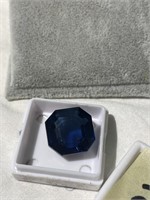 Blue Sapphire Stone - Hex Cut