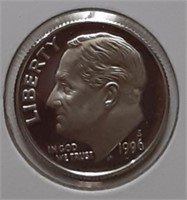 PROOF SILVER ROOSEVELT DIME-1996-S