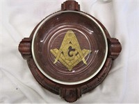 Vintage Masonic Cigar Ashtray