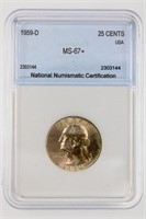 1959-D Washington 25c NNC MS-67+ Price Guide $8500