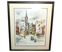 SIGNED ROBERT FABE DECEMBER AFTERNOON PRINT