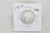 1914 Barber Quarter