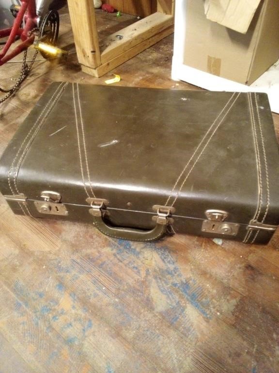 Vintage Hard case Brown suitcase