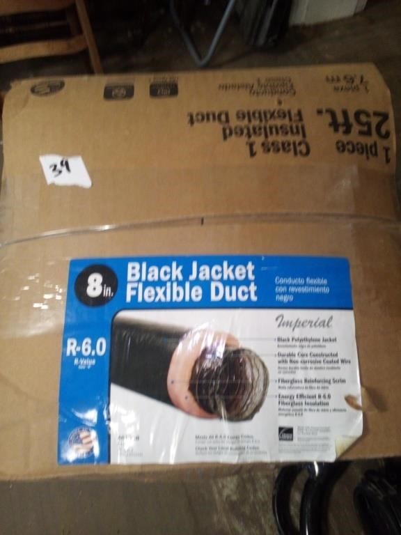 Box of 8 in black jacket insulated flexible