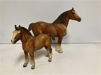 2 Breyer Molding Co. Clydesdale Horses