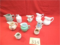 Small Vintage Pottery, Creamers, Jug