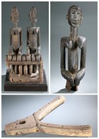 3 Dogon style sculptures. 20th century.