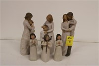 6pc Willow Tree Figures "Close to Me", "Together",