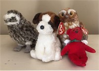 Four Beanie Babies with Tags