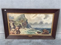 Large Canvas Painting of the Cornish Headlands