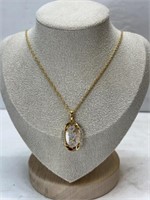 Vtg costume jewelry / heart necklace