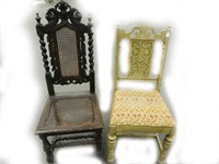 Furniture - two antique chairs