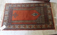 Persian wool Pile hand knotted prayer rug 27”x47"