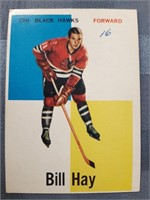 1960-61 Topps NHL Bill Hay Card #6