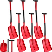 6 Pcs Folding Snow Shovel for Car 33 - Red