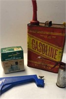 Vintage 2 Gallon Gas Can Empty, Oil Can, Lawn