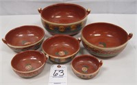MEXICAN CLAY NESTING BOWL SET