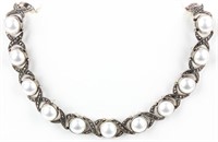 Jewelry Sterling Silver Choker Style Necklace