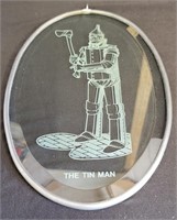 Wizard of Oz Tin Man Glass Suncatcher