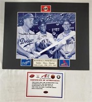 Snyder/Mays/Musial Signed Photo