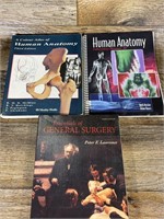 2 Anatomy Books & 1 General Surgery Book