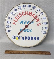 Fleischann's Gin & Vodka Advertising Thermometer