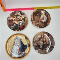 Knowles Norman Rockwell Plates (4)