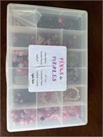 Box of beads for jewelry making