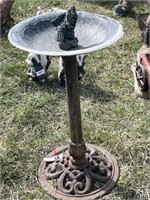 Bird Bath, Cast Iron Base