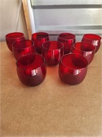 Stunning Vintage Red Stemware