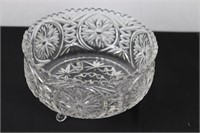 3-Footed Crystal Serving Dish