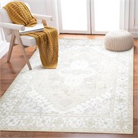 8x10 Soft Low Pile Washable Area Rug