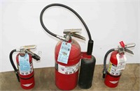 (2) 5lb, (1) 10lbs Fire Extinguishers