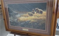 Paco Young Framed Print Yellowstone Grizzlies
