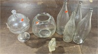 Glass Soda Bottles, Spartian Soldier Cologne