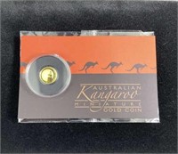 2021 Perth Mint Gold 1/2g Coin, Australian Kangaro